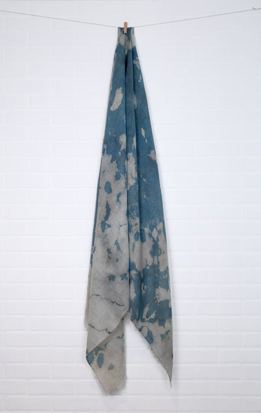Arctic Circle Indigo Linen Wrap