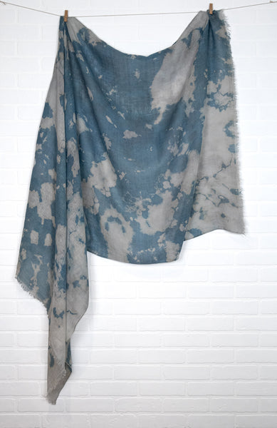 Arctic Circle Indigo Linen Wrap