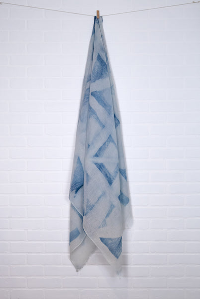 Deconstructed Angles Linen Wrap