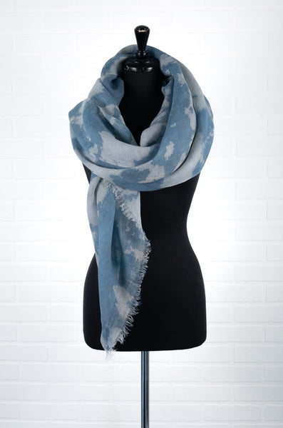 Arctic Circle Indigo Linen Wrap