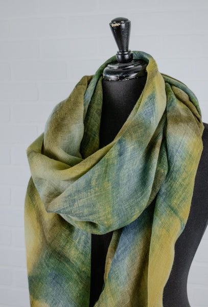 Facets of Jade Linen Wrap
