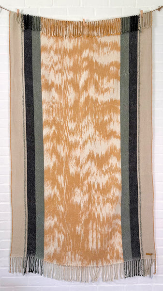 Recycled Denim and Linen Blanket