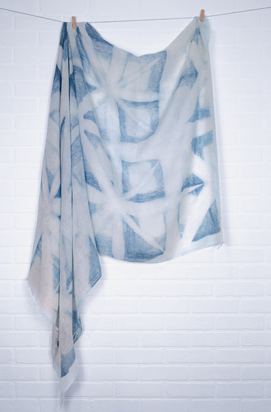 Deconstructed Angles Linen Wrap